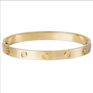 Screw bangle 18k gold plated stainless steel New